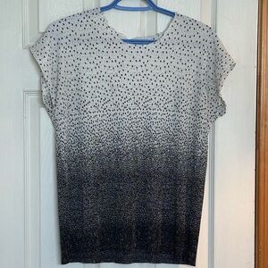 Jules & Leopold Ombré blouse with Cap Sleeves